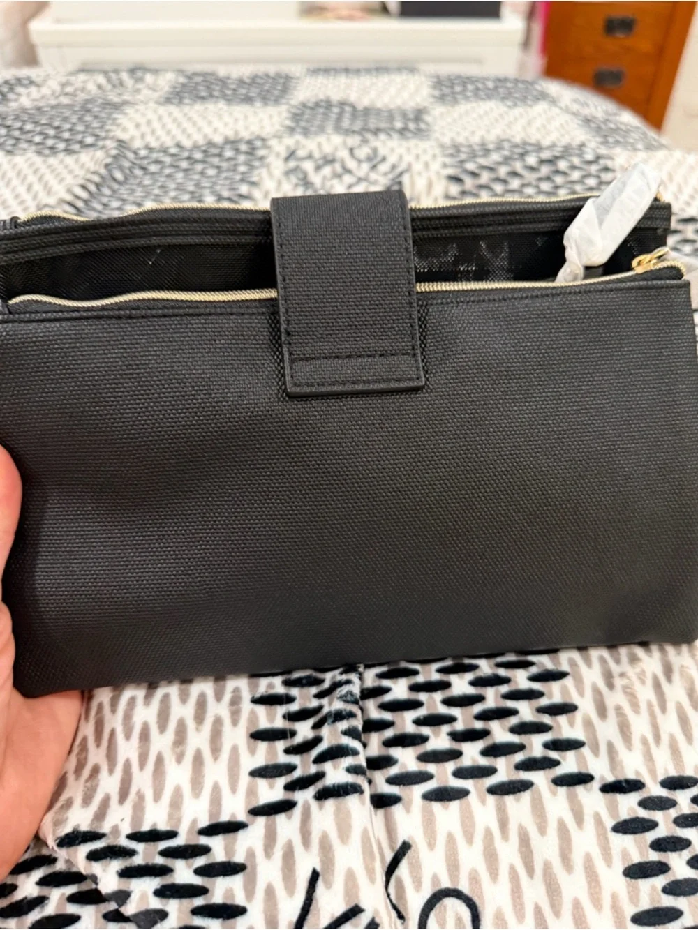 10 Piece Black/Silver Morphe Makeup Brush Set & Lancôme Paris Cosmetic Bag- New✨